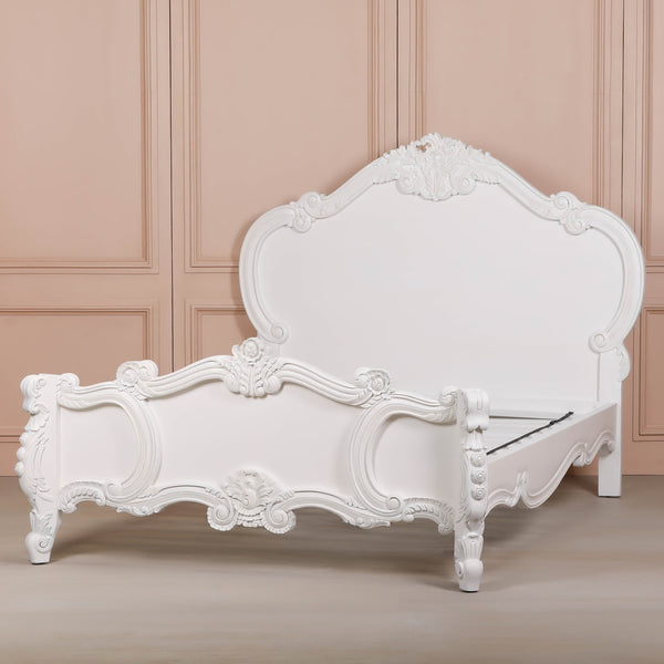 French Carved Rose Cherub King Size 5ft Bed – view 1
