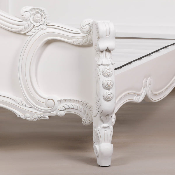 French Carved Rose Cherub King Size 5ft Bed – view 5