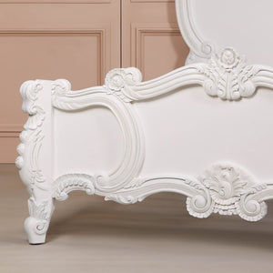 French Carved Rose Cherub King Size 5ft Bed – view 3