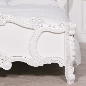 French Carved Rose Cherub King Size 5ft Bed – view 12