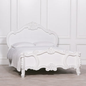 French Carved Rose Cherub King Size 5ft Bed – view 8
