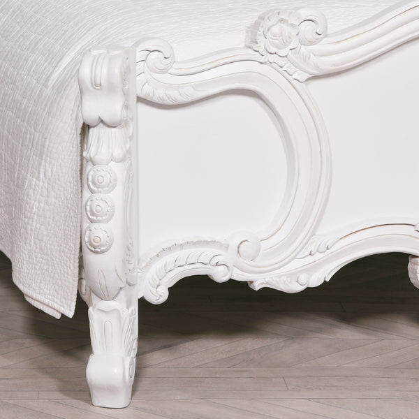 French Carved Rose Cherub King Size 5ft Bed – view 11