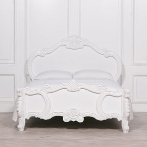 French Carved Rose Cherub King Size 5ft Bed – view 9