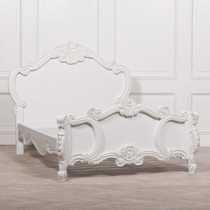 French Carved Rose Cherub King Size 5ft Bed – view 10