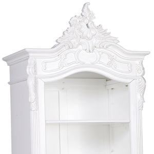 White Carved Bookcase – view 5