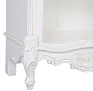White Carved Bookcase – view 6