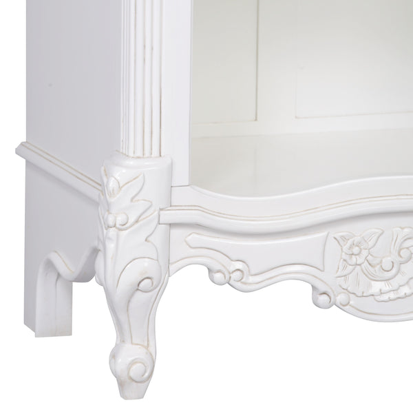 White Carved Bookcase – view 6
