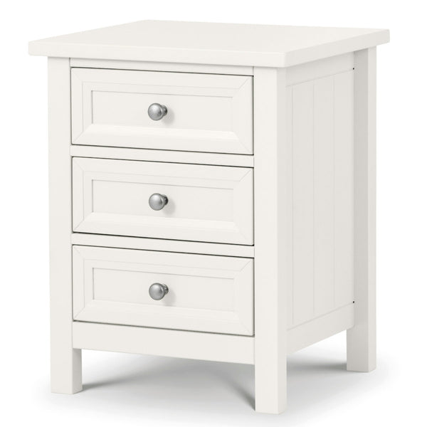 MAINE 3 DRAWER BEDSIDE - SURF WHITE - Living with Luxury