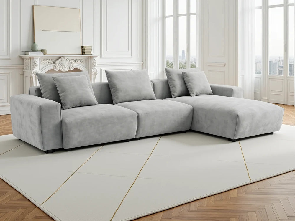 Malibu Universal Corner Sofa – Beige & Grey Living Room Seating