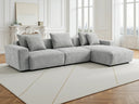 Malibu Universal Corner Sofa – Beige & Grey Living Room Seating