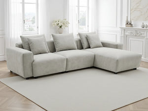Malibu Universal Corner Sofa – Beige & Grey Living Room Seating