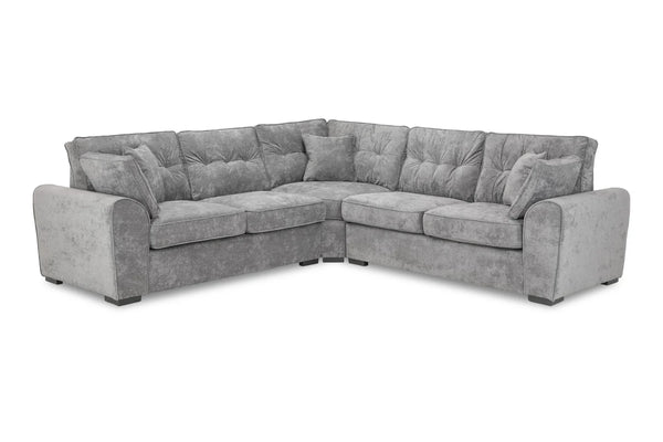 Maxwell Grey Large Corner Sofa – Stylish Modern Living Room Seating Furniture