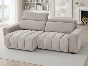 Molly 3 Seater Electric Sofabed – Beige, Green & Grey Living Room Sofa