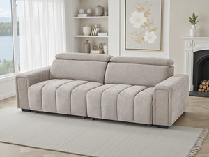 Molly 3 Seater Electric Sofabed – Beige, Green & Grey Living Room Sofa