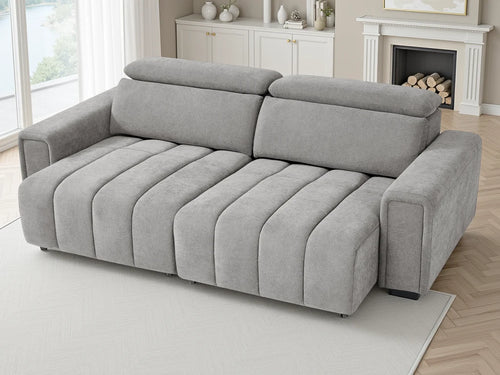 Molly 3 Seater Electric Sofabed – Beige, Green & Grey Living Room Sofa