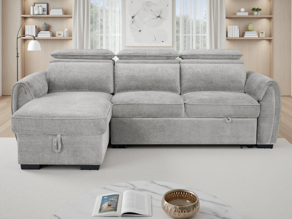 Montrose Universal Corner Sofabed – Dark Grey, Mushroom & Grey Living Room Sofa