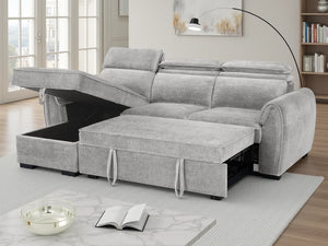 Montrose Universal Corner Sofabed – Dark Grey, Mushroom & Grey Living Room Sofa