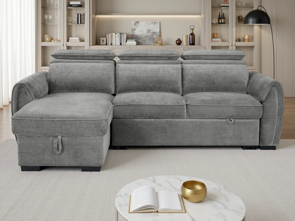 Montrose Universal Corner Sofabed – Dark Grey, Mushroom & Grey Living Room Sofa