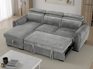 Montrose Universal Corner Sofabed – Dark Grey, Mushroom & Grey Living Room Sofa