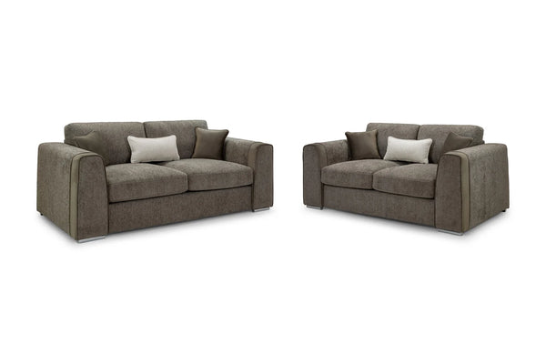 Naples Mocha 3+2 Sofa Set – Comfortable Living Room Seating