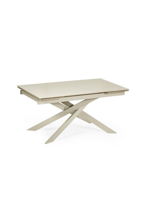 Osaka Stone Effect 160-200cm Rectangular Extending 6-8 Seater Dining Table - Living with Luxury