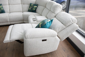 Owen Beige Large Corner Electric Recliner Sofa – Spacious Living Room Seating
