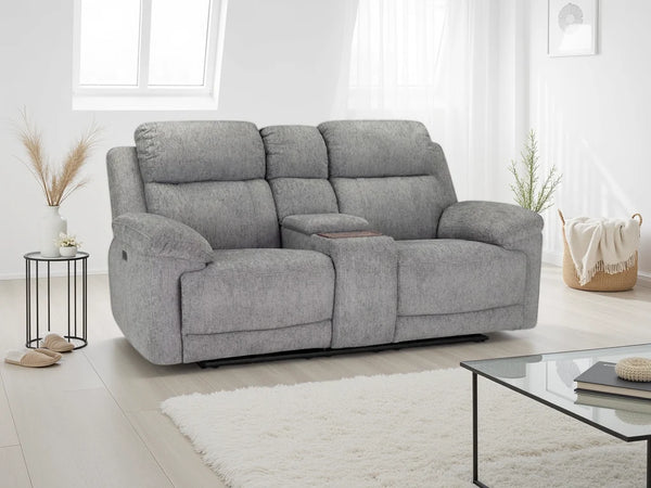 Owen Grey 2 Seater Electric Recliner Sofa – Contemporary Living Room Seating