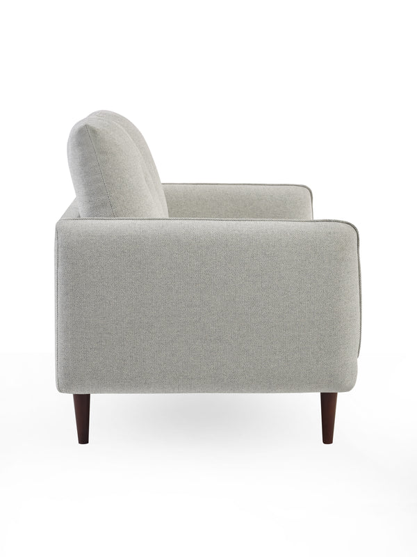 Remy 3 Seater Light Grey Fabric Sofa - Living with Luxury
