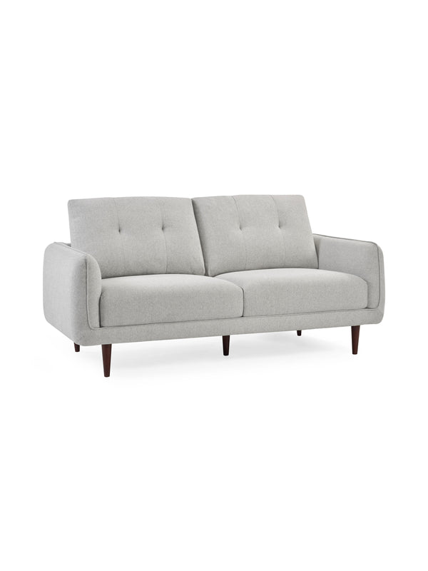 Remy 3 Seater Light Grey Fabric Sofa - Living with Luxury