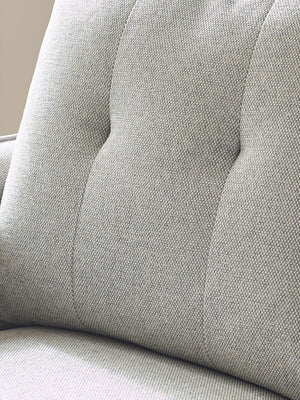 Remy 3 Seater Light Grey Fabric Sofa - Living with Luxury