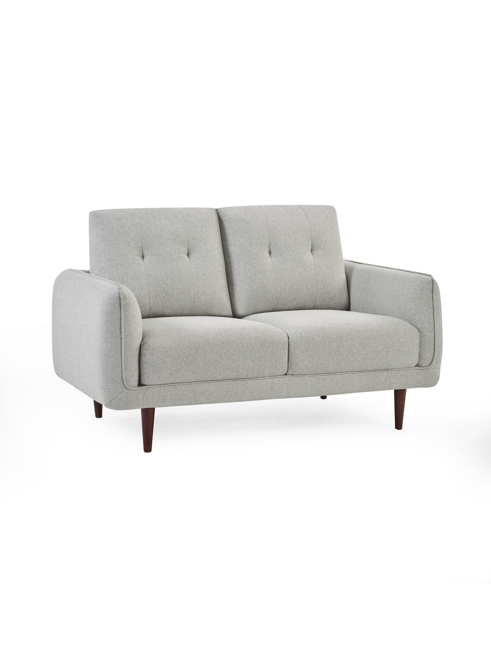 Remy 2 Seater Light Grey Fabric Sofa - Living with Luxury