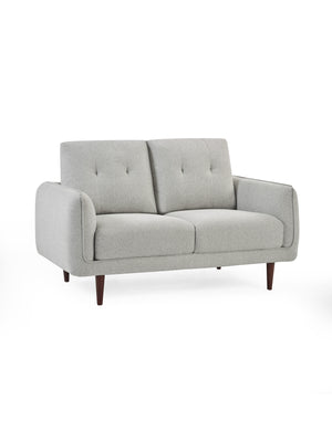 Remy 2 Seater Light Grey Fabric Sofa - Living with Luxury
