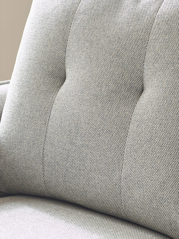 Remy 2 Seater Light Grey Fabric Sofa - Living with Luxury
