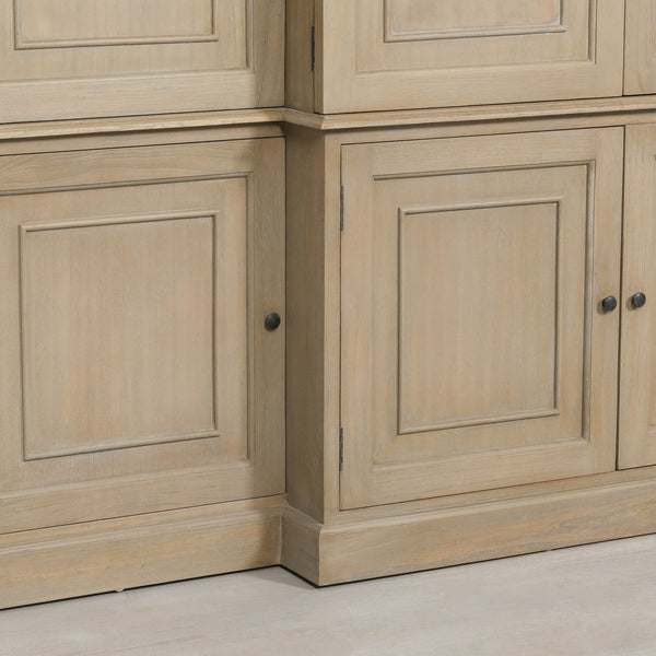 Large Wooden Triple Breakfront TV Cabinet – view 4