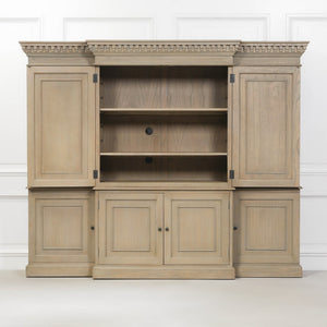 Large Wooden Triple Breakfront TV Cabinet – view 6