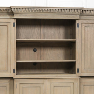 Large Wooden Triple Breakfront TV Cabinet – view 5