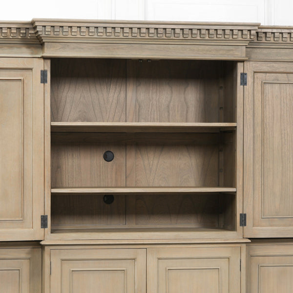 Large Wooden Triple Breakfront TV Cabinet – view 5