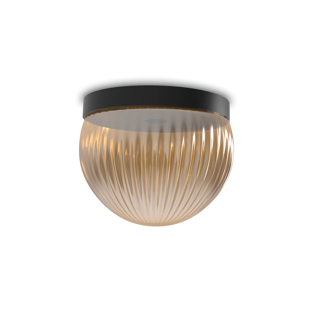 Roi Wall Ceiling Simple – Black Base and Smoked Glass