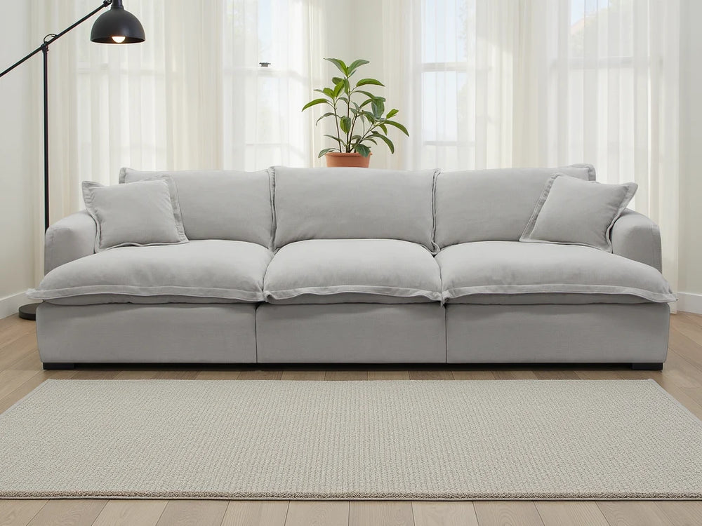Santa Barbara Modular Sofa – Grey & Stone Stylish Fabric Living Room Seating