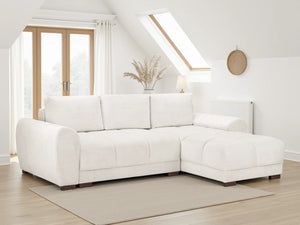 Azzuro Cream Universal Corner Sofabed – Upholstered Sofa Bed