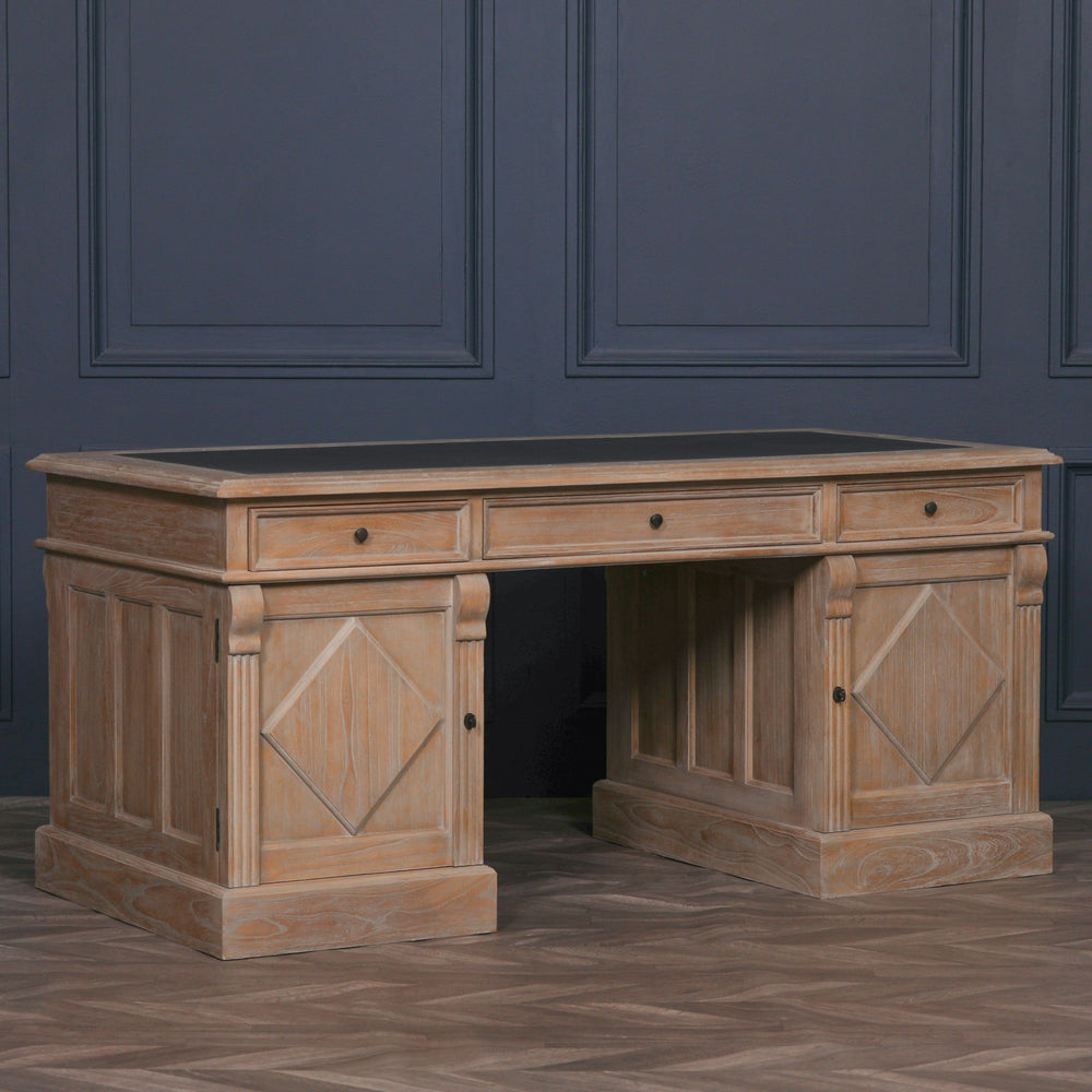 Rustic Wooden Desk – view 1
