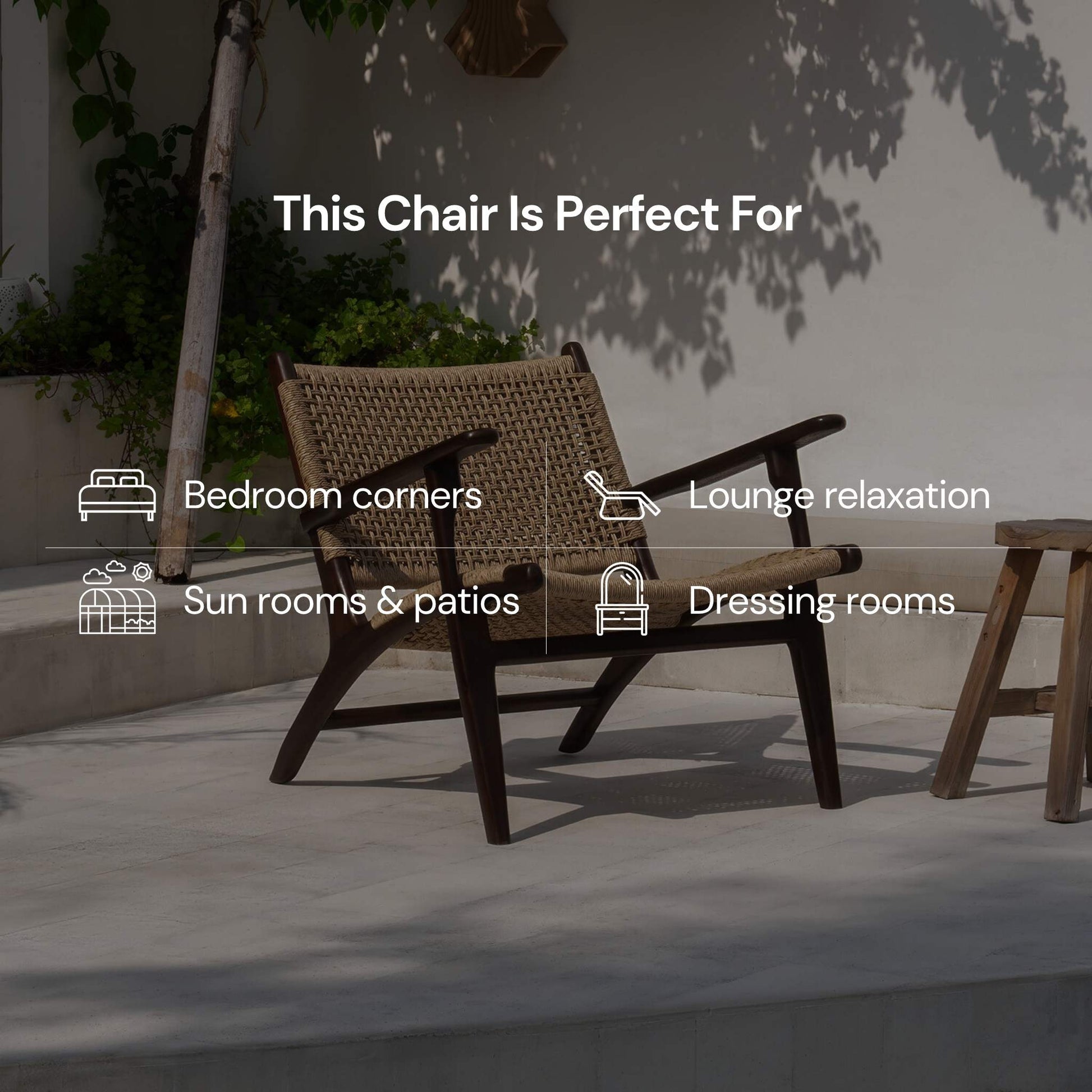 Zara Chocolate Rattan Accent Chair With Armrest