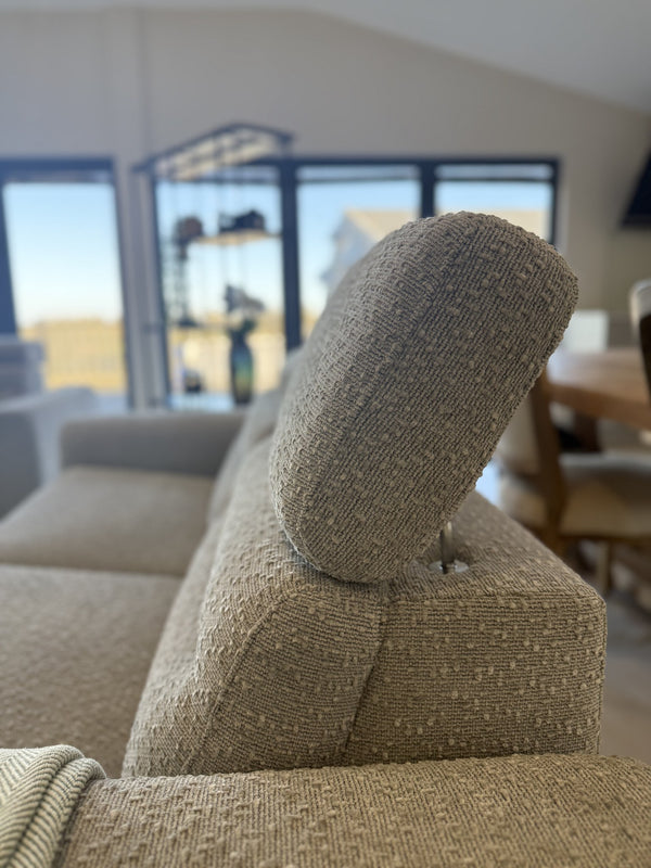Tokyo Electric Recliner Grey 3 Seater Sofa