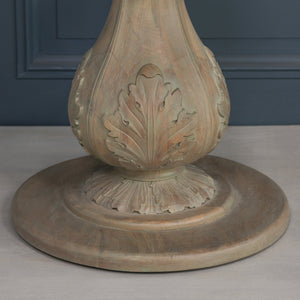 Rustic Washed 150cm Round Acorn Dining Table – view 6
