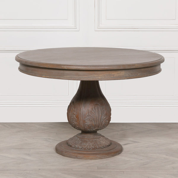 Round Pedestal Acorn Dining Table 120cm – view 6