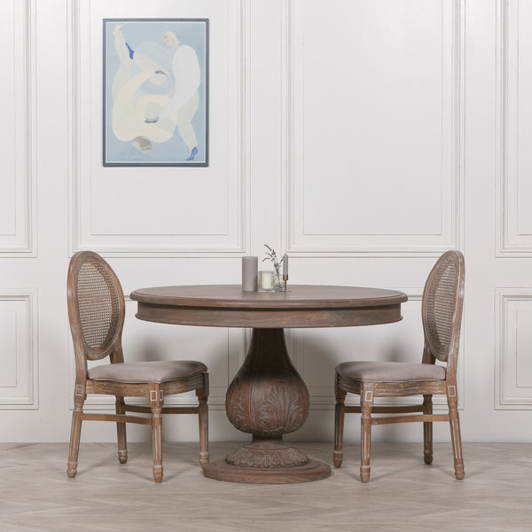 Round Pedestal Acorn Dining Table 120cm – view 5