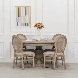 150cm Rustic Round Dining Table – view 4