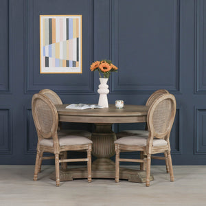150cm Rustic Round Dining Table – view 5