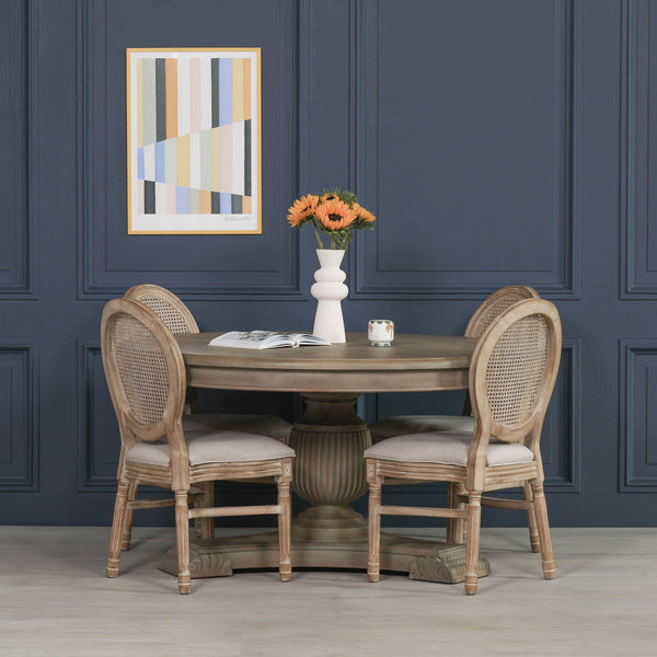 150cm Rustic Round Dining Table – view 5