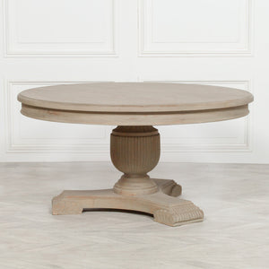 150cm Rustic Round Dining Table – view 9